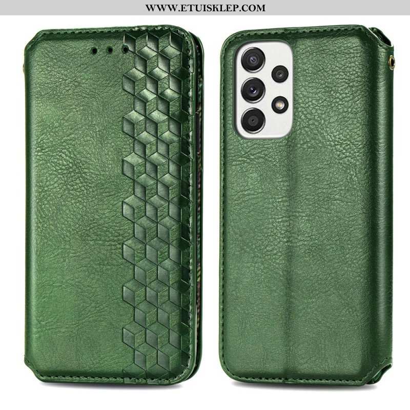Etui Na Telefon do Samsung Galaxy A13 Etui Folio Wzór 3d Z Efektem Skóry